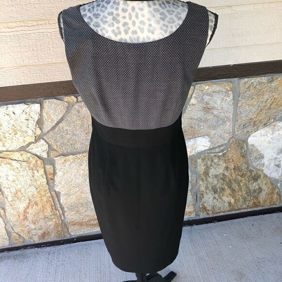 Semantiks Black Polka Dot Sleeveless Cocktail Dress Size 6 - Picture 2 of 16